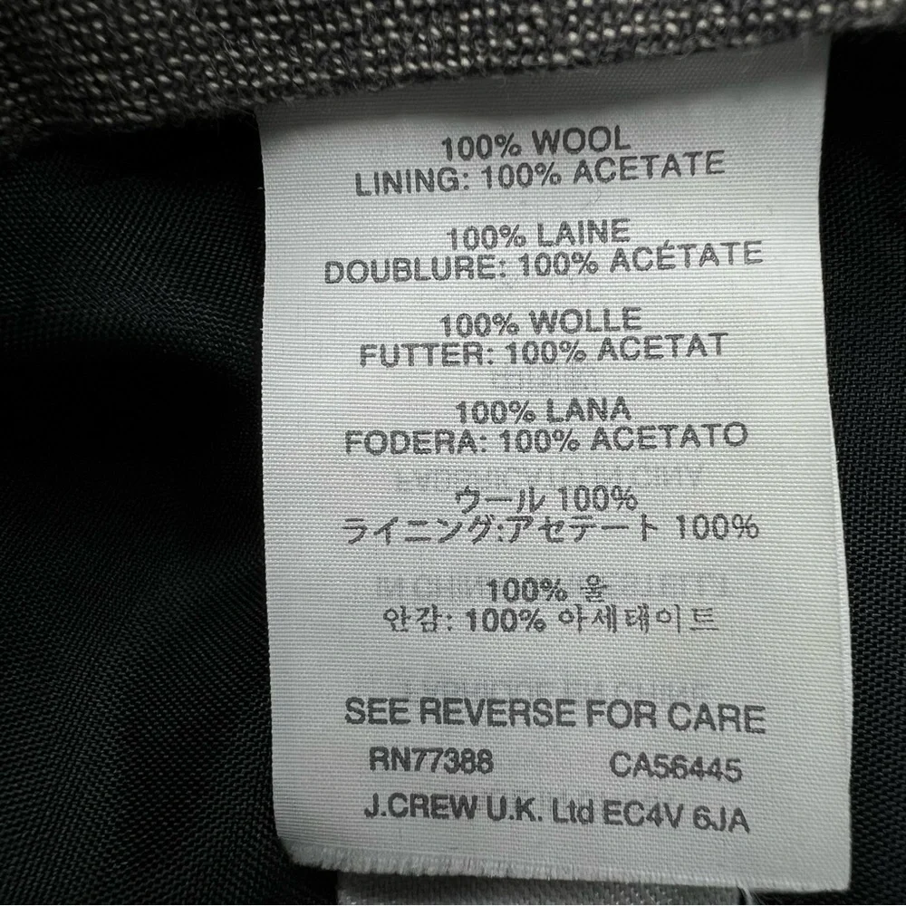 J. CREW BOWERY Classic Fit Navy Blue Wool Men's Dress Pants Trousers 33 …